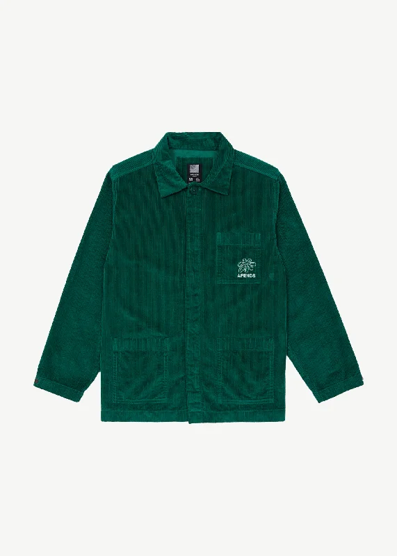 Fashion Wear AFENDS Unisex Union - Corduroy Jacket - Emerald