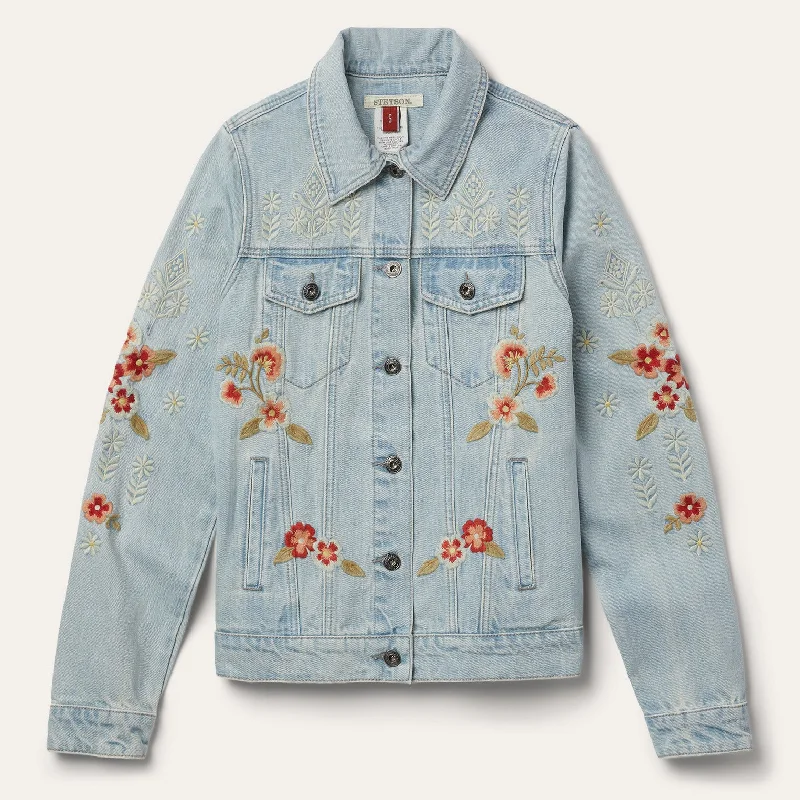 Classic Retro Embroidered Denim Jacket