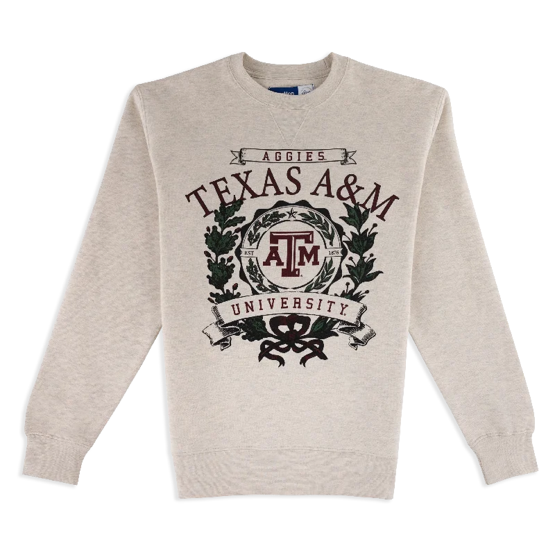 Effortless Style Texas A&M Aggies Leaves Seal Sweatshirt