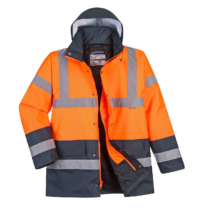 Soft Style Portwest US467 Hi-Viz Class 3 Orange Parka