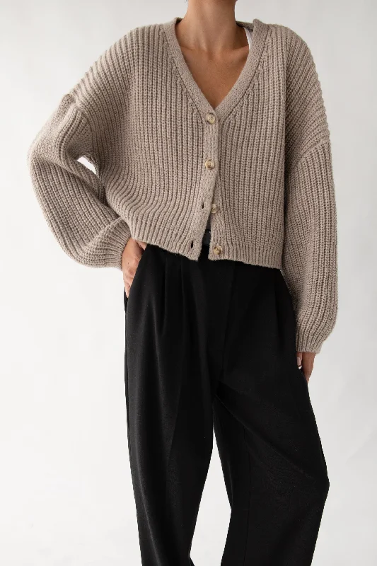 Personal Charm CHUNKY KNIT OVERSIZED CARDIGAN
