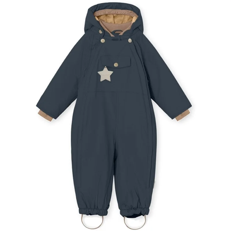 Luxury Fashion MINI A TURE Wisti Fleece Snow Suit Blue Nights