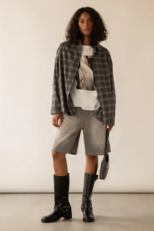 Independent design PLAID SHIRT