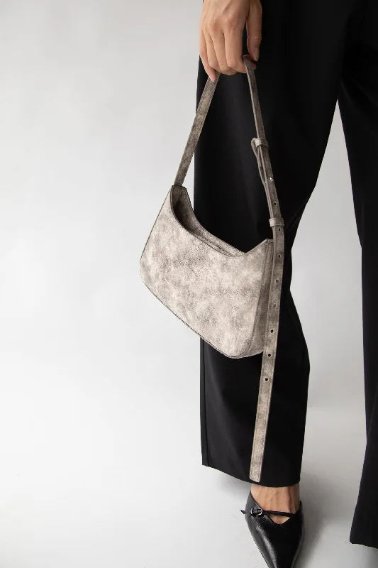 Boutique Recommendation DISTRESSED LEATHER SHOULDER BAG