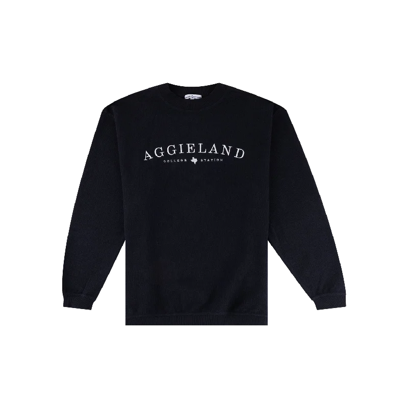 Soft Textures Collegiate Outfitters Aggieland Black Corduroy