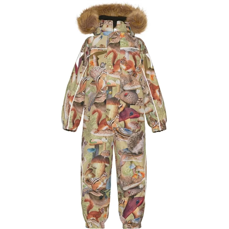 Practical Style Molo Fungi Habitat Polaris Fur Junior Snowsuit