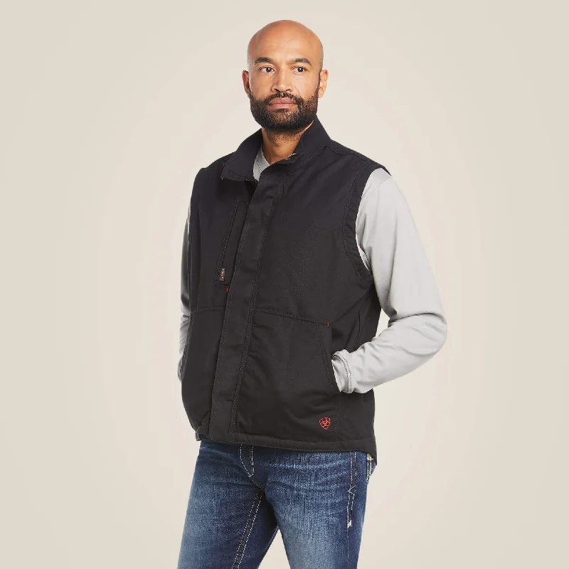 Sports litigation style Ariat Men's FR Workhorse Insulated Vest Black #10024030