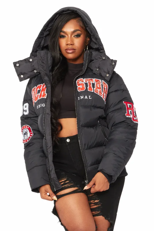 Fashion Must-have Latoya Black Oversized Puffer Jacket