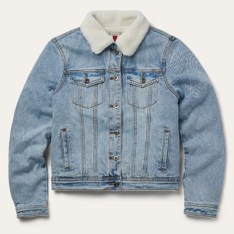Versatile Wear Denim Sherpa Lined Jacket