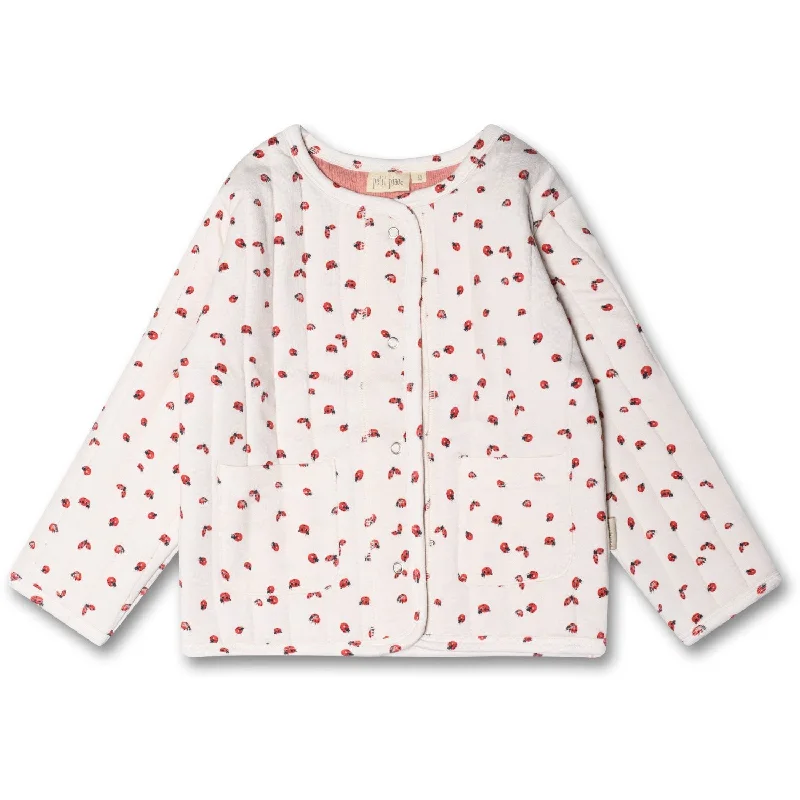 High-end Design Petit Piao® Ladybug Quilted Jacket Printed
