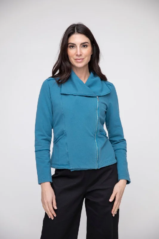 Sports Design Fleece Moto Jacket