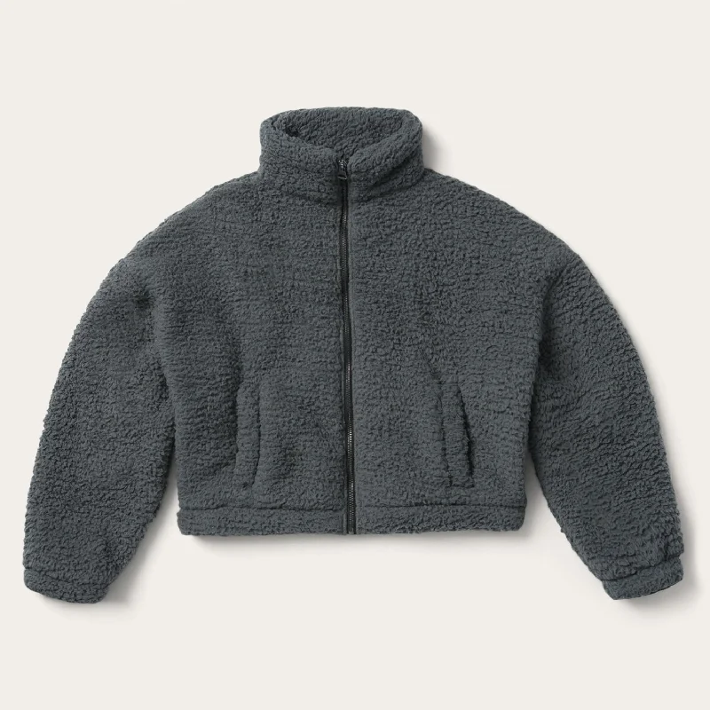 Simple Style Fuzzy Teddy Bear Fleece Jacket