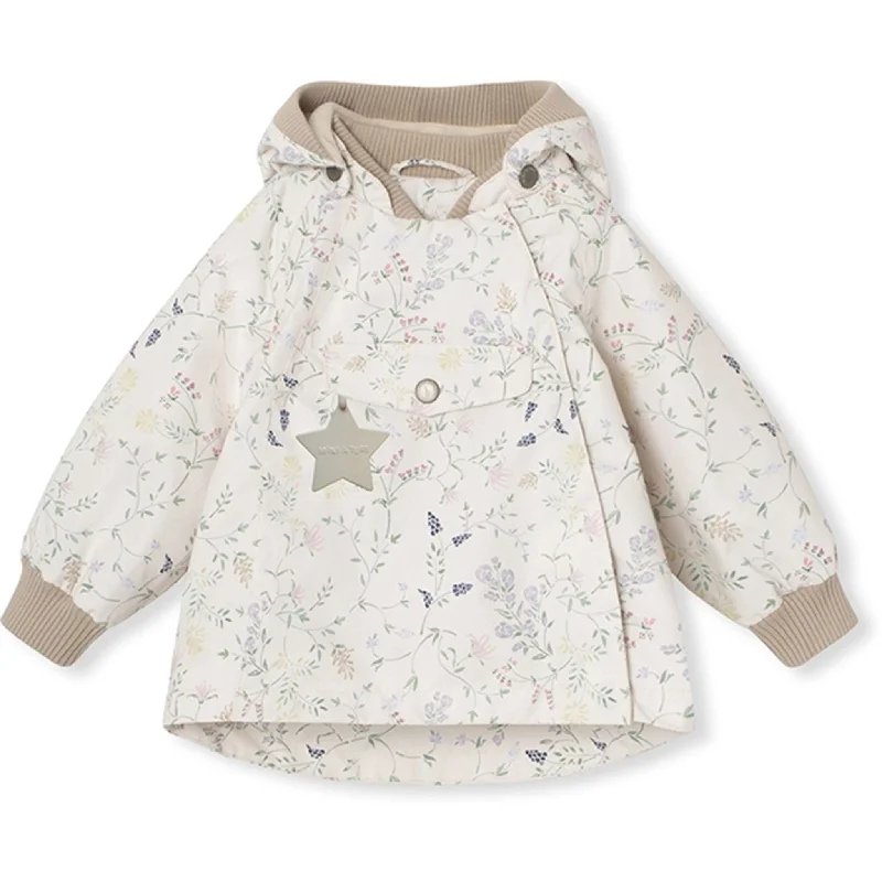 Sports Jumpsuit MINI A TURE WAI Spring Jacket w/Fleece Lining Printed Print Ancient Flowers