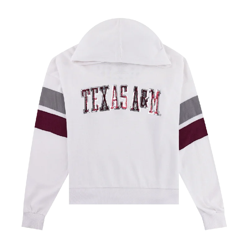 Summer Comfort Texas A&M Kelly Sequin Hoodie