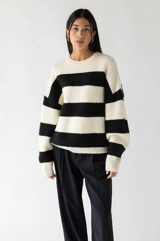 High-quality Design OVERSIZED STRIPED SWEATER