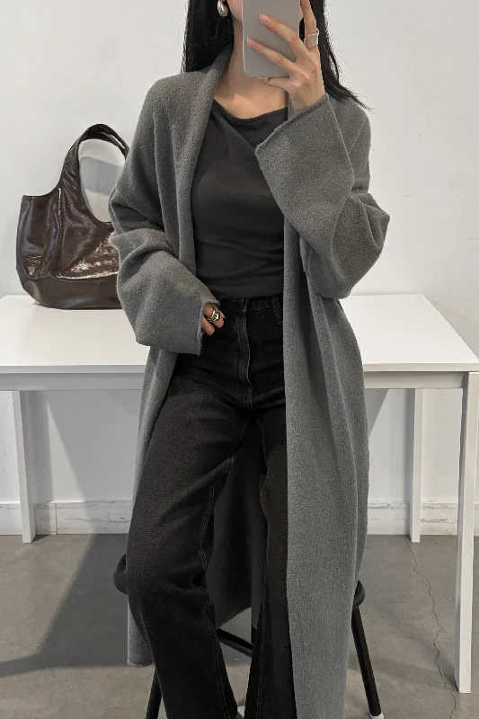 Classic Style COZY LONG OPEN FRONT CARDIGAN