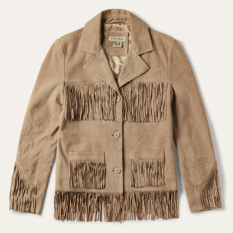 Weekend Wear Fringe Suede Jacket