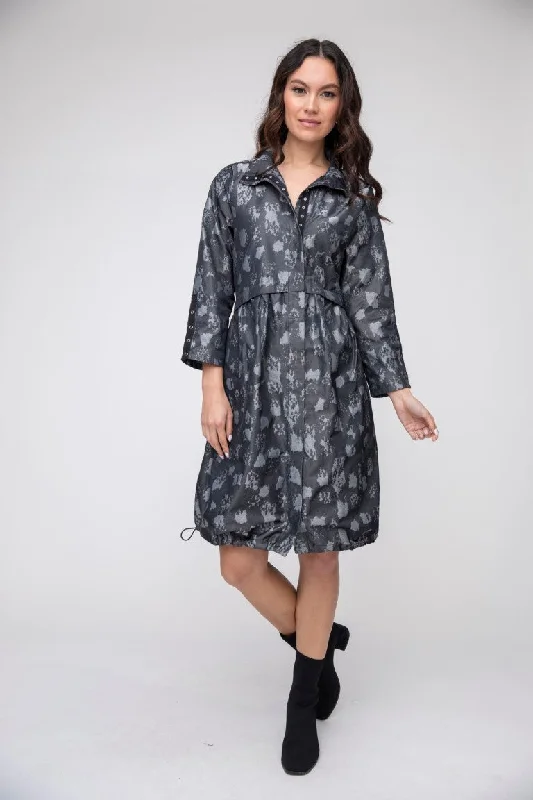 Bottom And Versatile Snap Front Jacket Dress