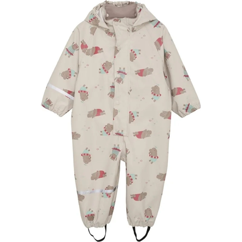 Comfortable And Versatile CeLaVi Rain Suit Aop Warm Taupe