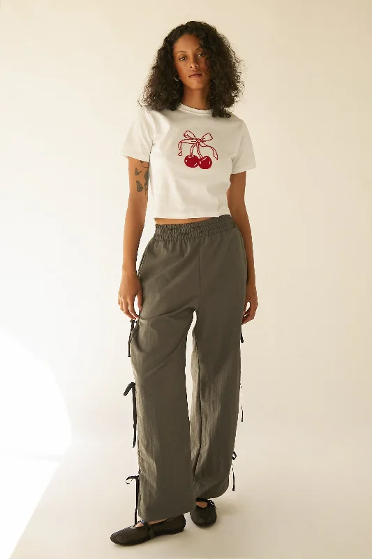 Simple research CHERRY GRAPHIC T-SHIRT