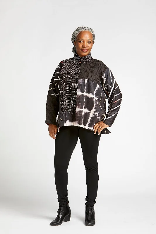 Cool Breeze At Night Mandarian Swing Jacket