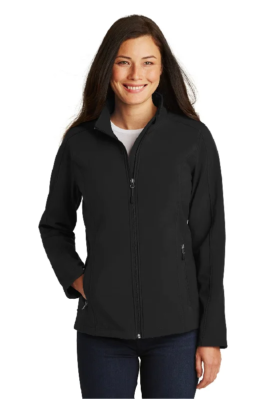 Sports Fashion Port Authority Womens Core Wind & Water Resistant Full Zip Jacket - Black