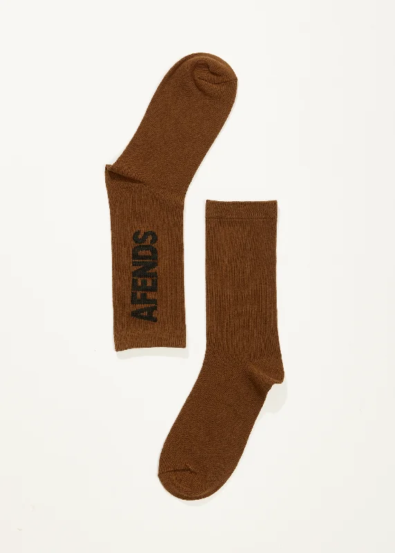 Sports Cool AFENDS Unisex Vinyl - Crew Socks 2 Pack - Multi