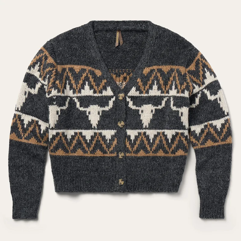 Cozy Pants Vintage Steer Head Cardigan