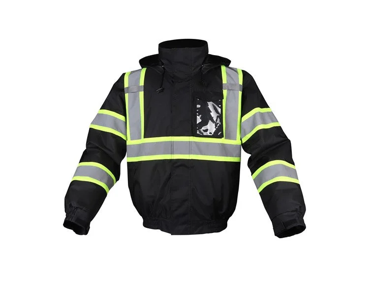 Layered Style GSS Enhanced Visibility Waterproof Quilt-Lined Bomber Jacket- Discontinued