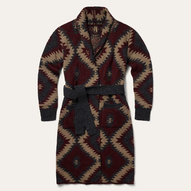 Hip-hop Style Aztec Duster Sweater