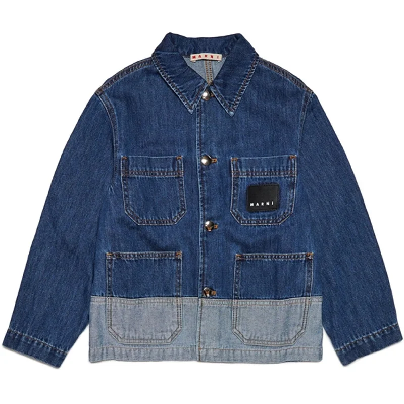 Sports Zipper Style Marni Denim Jacket