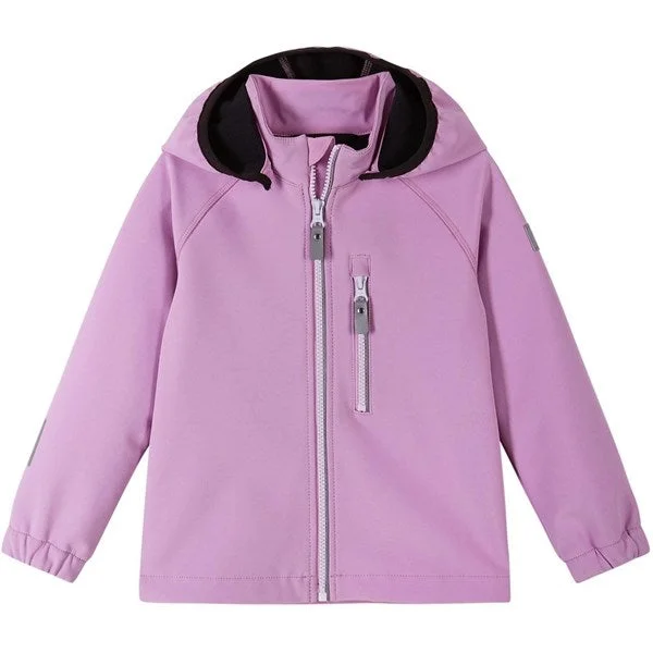 Simple Solid Color Reima Softshell Jacket Vantti Pink