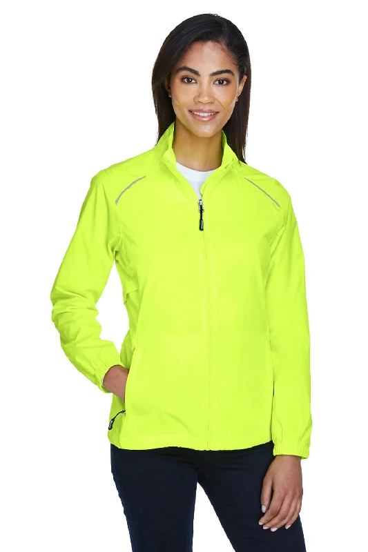 Classic Retro Core 365 Womens Motivate Water Resistant Full Zip Jacket - Safety Yellow