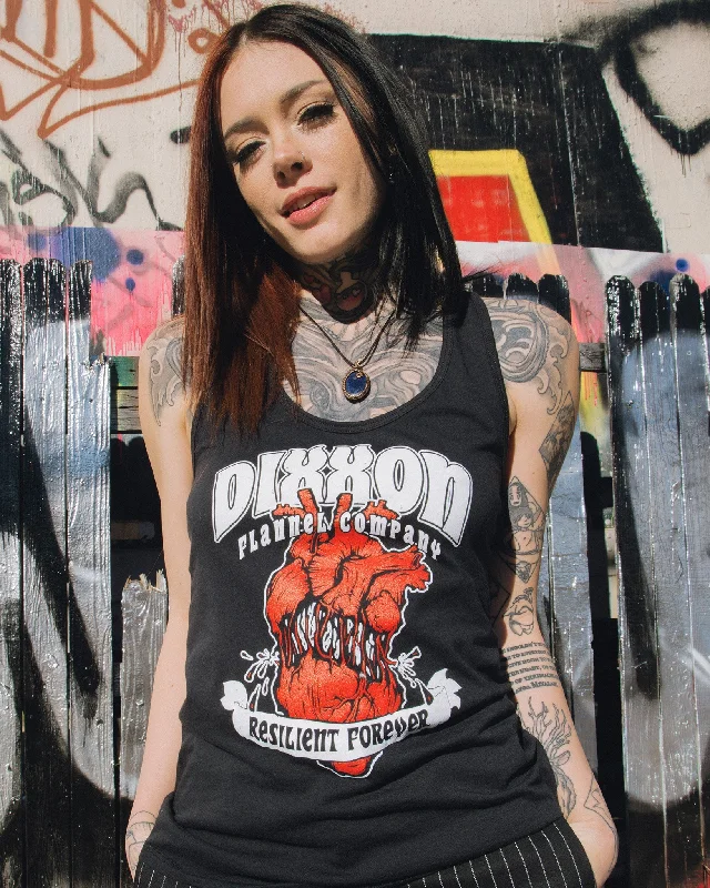 Fresh And Natural Women's Resilient Forever Fitted Tank - Black