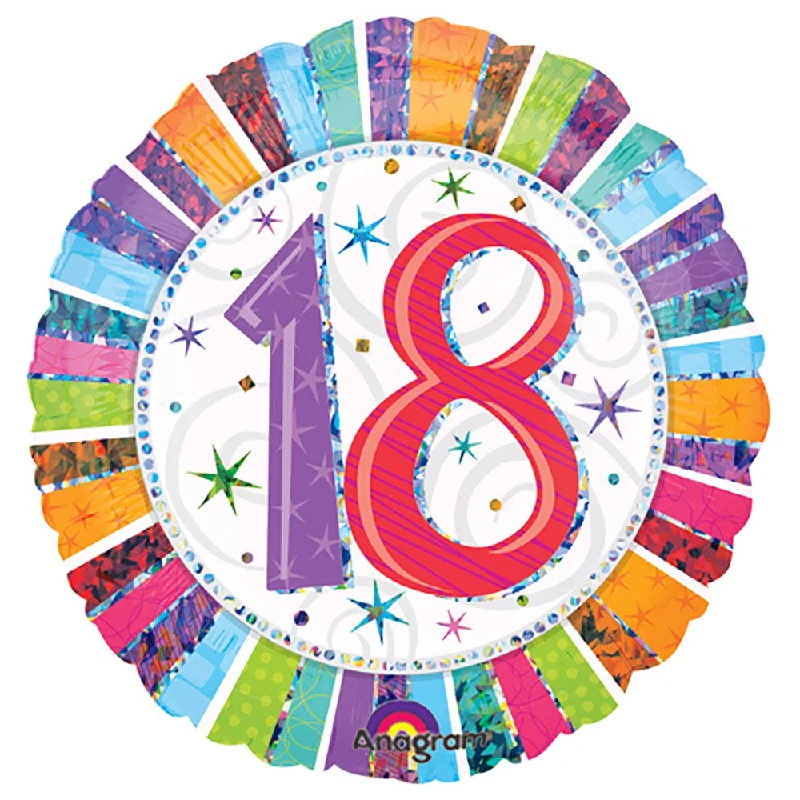 Elegant and noble 18 inch RADIANT BIRTHDAY 18