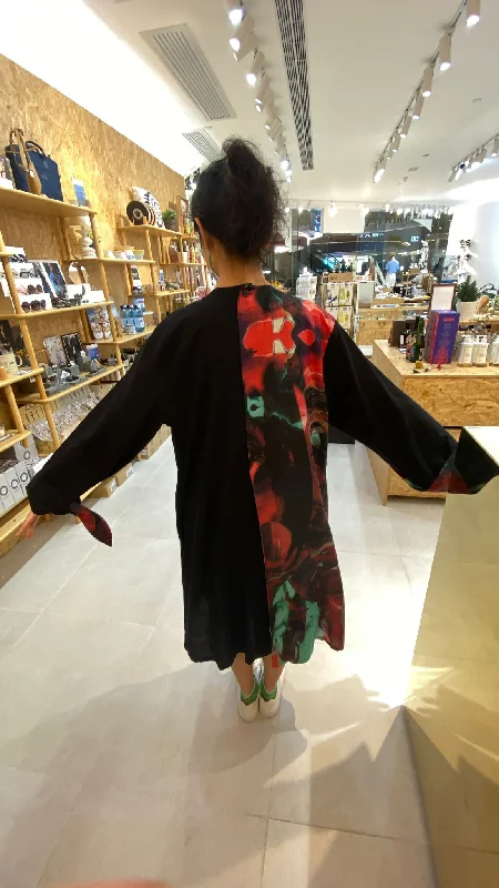 Fashion Classic VINCEN LI | Long Shirt | dark contrast with color