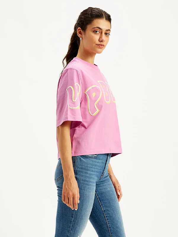 Age-reducing Style Women's Graphic Print Loose Fit T-Shirt