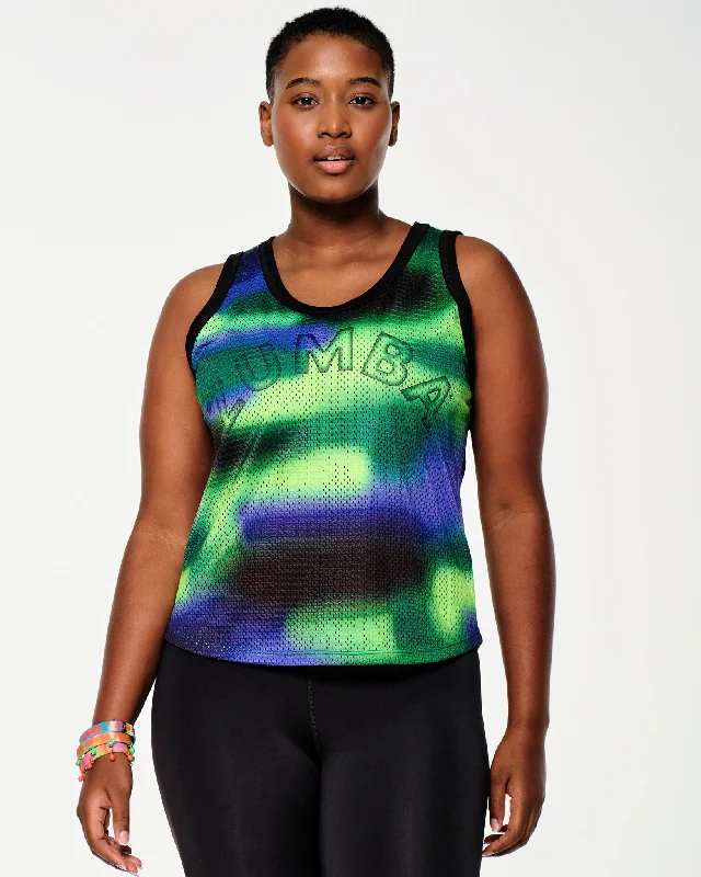 Elegant and noble Zumba Tropidelic Mesh Tank