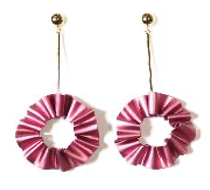 Smart Comfort CABO | Mermaid's Tail Collection | Stick Circle Earrings | Pink