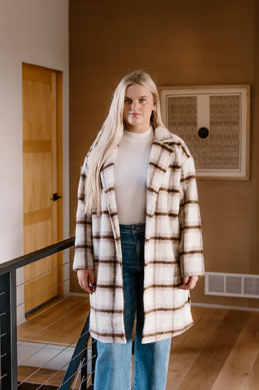 Fashion Concept Emily Long Coat | Ivory