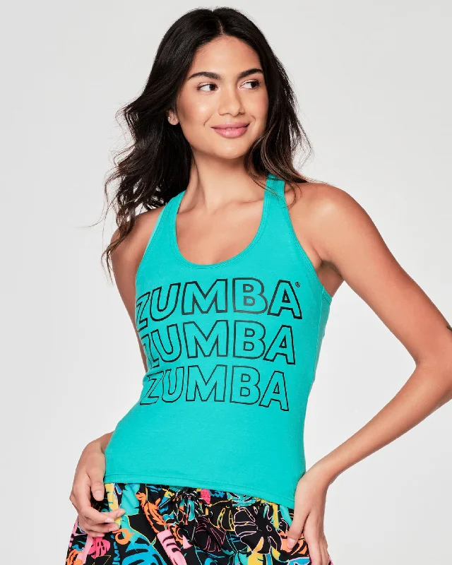 Fashion Classic Zumba Beach Party Tank