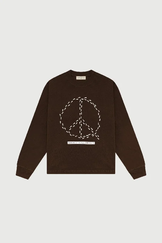 Casual Comfort MoPQ - Peaceful Path LS Shirt Brown