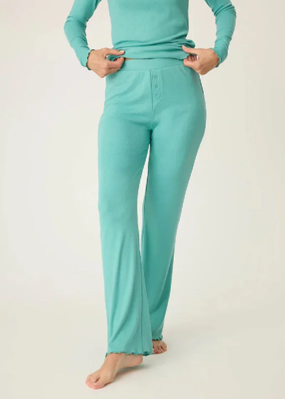 Minimal Style Lacey Lounge Pant - Jade