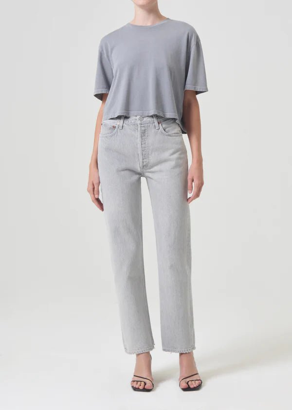 Retro Stripes Agolde - Anya Tee in Shark