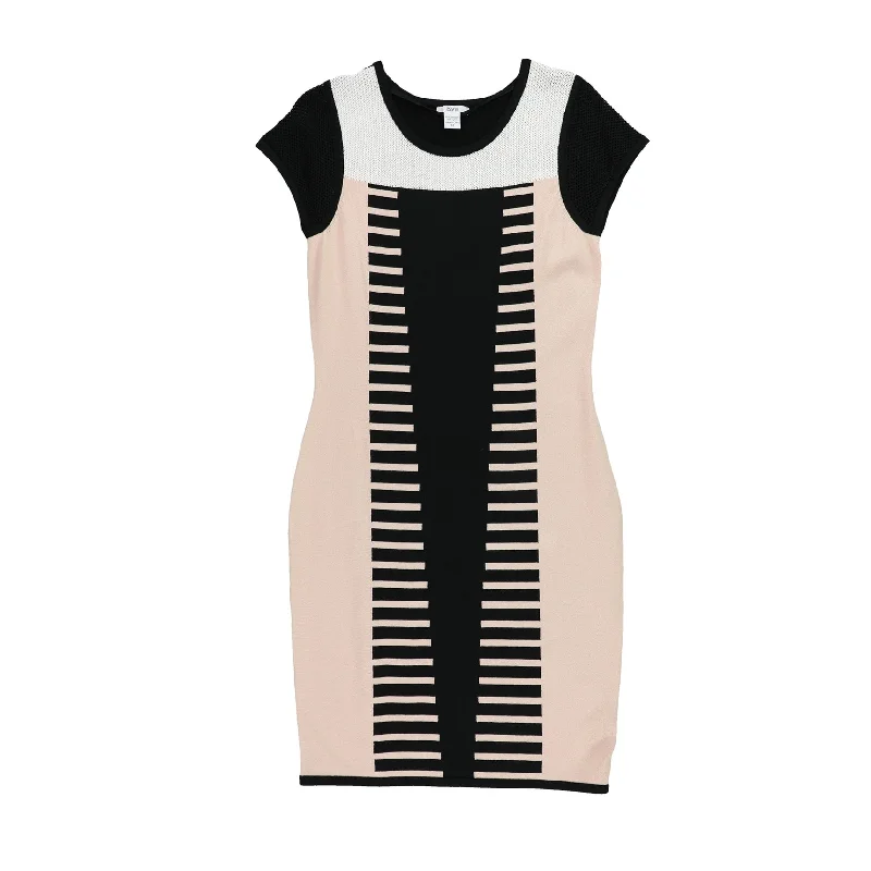 Sports Casual Style bar III Womens Sweater Bodycon Dress, Black, Medium