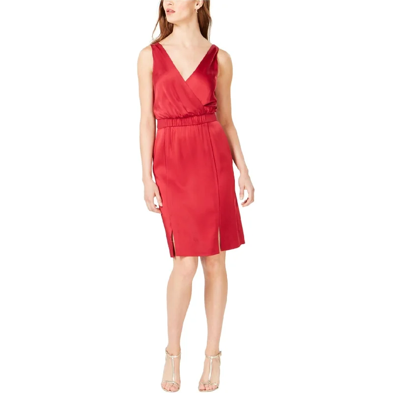 All-Day Wear Rachel Zoe Womens V-Neck Sheath Dress