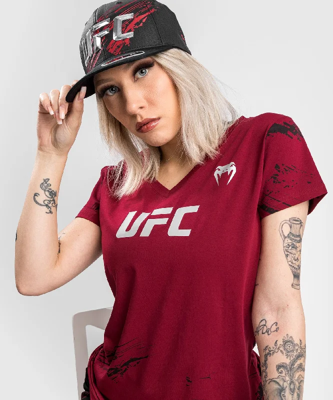Cool Breeze At Night UFC Venum Authentic Fight Week 2.0 Women’s Short Sleeve T-Shirt - Red