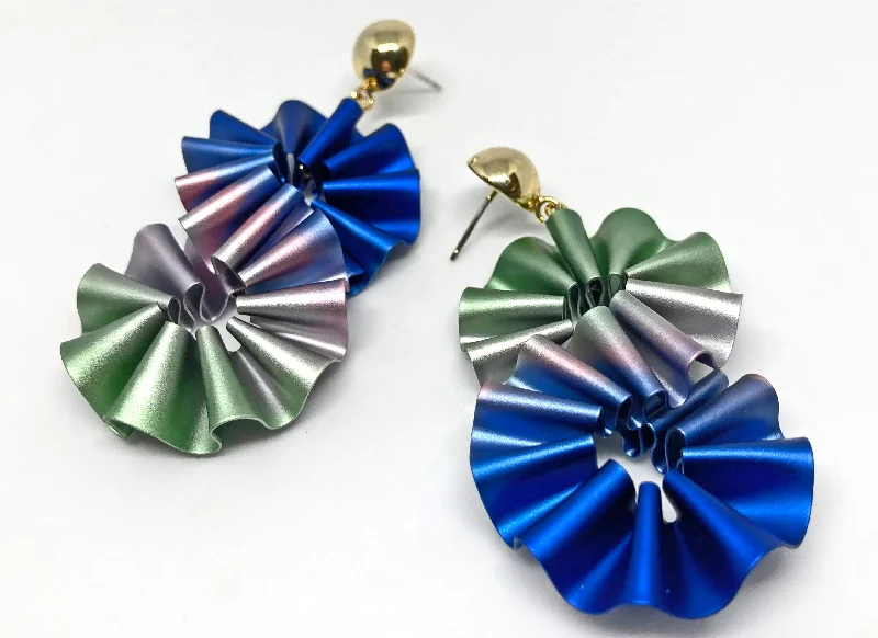 Boutique Recommendation CABO | Mermaid's tail 8 Earrings | Violet / Green
