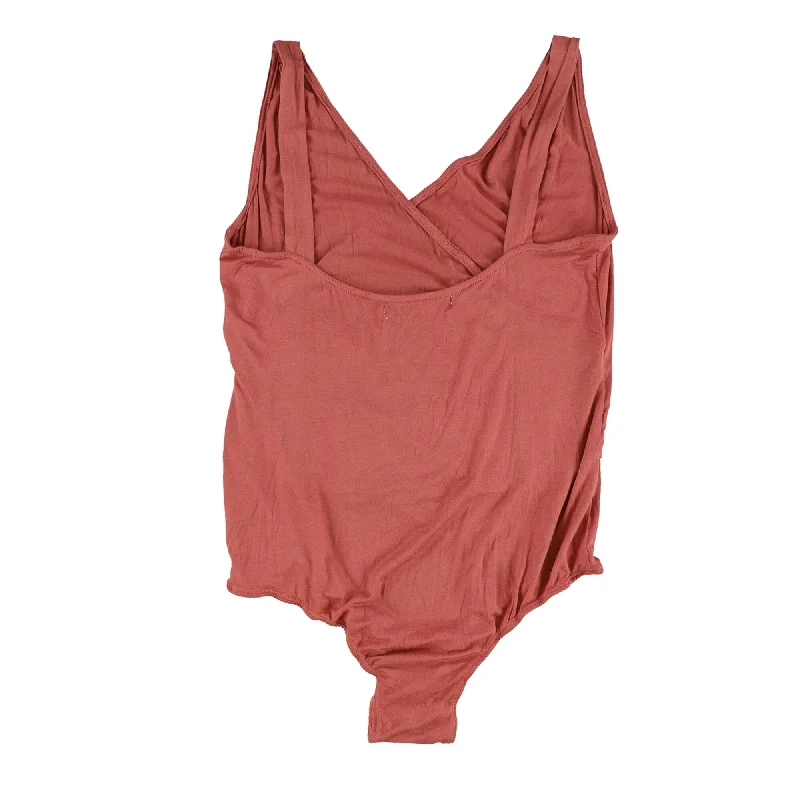 Beautiful Romance Project Social T Womens Monroe Bodysuit Jumpsuit, Pink, Small