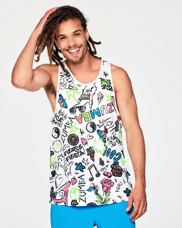 Fresh And Simple Zumba Fired Up Men's Tank